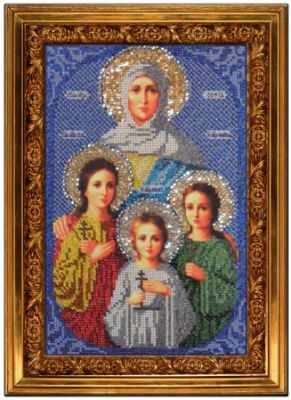 Б-1001 Икона святителя Николая Чудотворца Набор для вышивки бисером